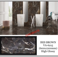 Gạch Kim Cương Bóng Kiếng 60x120 Trắng Vân Nâu