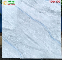 Gạch Lát Nền 100x100 Vân Xanh Giả Đá Cao Cấp