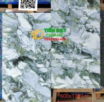 Gạch Lát Nền 60x120 Ấn Độ Khổ Lớn Xanh Đá Trắng