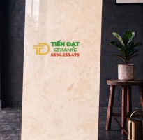 Gạch Lát Nền 60x120 Ấn Độ Vân Vàng Kem Mẫu Mới Giá Rẻ