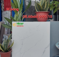 Gạch Lát Nền 60x60 Đá Mờ Bóng Trắng Vân Mây ẤN Độ