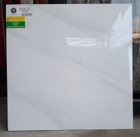 Gạch lát nền 60x60 trắng vân khói