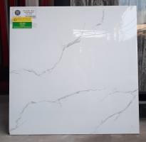 Gạch lát nền 60x60 trắng  vân mây