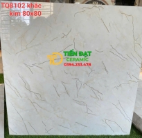 Gạch Lát Nền 80x80 Nhập Khẩu TQ Nhũ Vàng Tại Quân 5