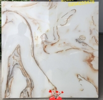 Gạch Lát Nền 80x80 Vân Vàng Ngọc Thạch Khắc Kim