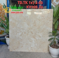 Gạch Lát Nền Cao Cấp 100x100 Đá Bóng Kiếng Vân Vàng