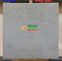 Gạch Lát Nền Cao Cấp 80x80 Đá Mờ Matt Vân Xám Việt Ý