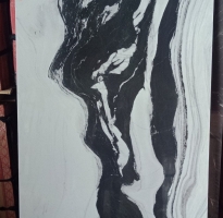 Gạch Lát Nền Khổ Lớn 90x180 Trắng Vân Đen