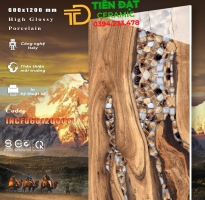 Gạch Lát Nền Phòng Khách 60x120 Giả Gỗ Cao Cấp 