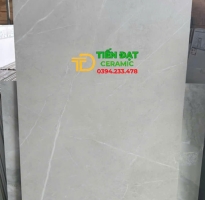 Gạch Lát Nền Phòng Khách 80x160 Vân Giả Đá Bóng Vi Tinh