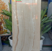 Gạch Lát Nền Phòng Ngủ 60x120 Vân Vàng Giả Gỗ