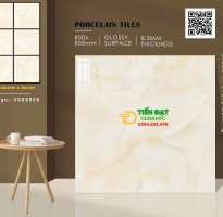 Gạch Lát Phòng Khách Cao Cấp 80x80 Vàng Ngọc Thạch 