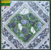 Gạch lát sân vườn 50x50 gạch lát sân sả kho AL5003 