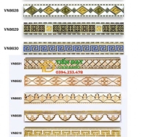 Gạch Len Viền Khắc Kim 7x60 