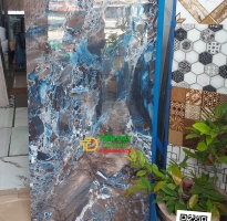 Gạch Marble 60x120 Cao Cấp Vân Xanh Giả Đá Ốp Mặt Tiền