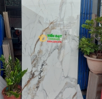 Gạch Marble 80x160 Trắng Vàng Giả Đá Tại Linh Thuận 