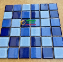 Gạch Mosaic Dán Hồ Bơi 30x30 Xanh Đậm Nhạt Giá Rẻ