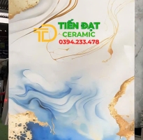 Gạch Nhập Khẩu 80x160 Lát Nền Xanh Ánh Vàng