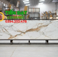 Gạch Nhập Khẩu 80x300 Trắng Vân Vàng Ấn Độ