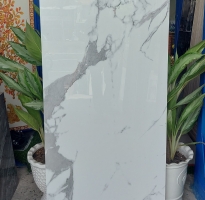 Gạch Nhập Khẩu Ấn Độ 60x120 Trắng Vân Đen 