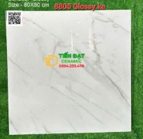 Gạch Nhập Khẩu Ấn Độ 80x80 Trắng Vân Xám Giá Rẻ Nhất