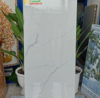 Gạch Nhập Khẩu Khổ Lớn 60x120 Trắng Vân Lát Nền 