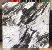 Gạch Ốp Lát 100x100 Trắng Vân Đen Giả Đá