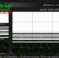 Gạch Ốp Lát 30x60 Bộ Đậm Nhạt Đen Vân Trắng