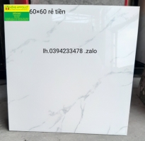 Gạch ốp lát 60x60 trắng vân mây 6002