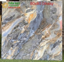 Gạch Ốp Lát Biệt Thự 80x80 Vân Xanh Xám Đá Mẫu Mới