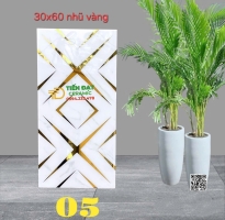 Gạch Ốp Lát Biệt Thự Cao Cấp 30x60 Nhũ Vàng Mới Nhất