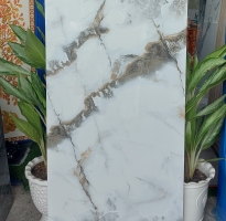 Gạch Ốp Lát Mặt Tiền 60x120 Vân Giả Đá Bóng Kiếng