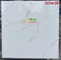 Gạch Ốp Lát Phòng Khách Trắng Vân Mấy 100x100 Bóng Kiếng