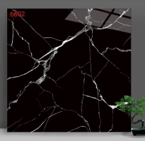 Gạch Ốp Lát Trang Trí 60x60 Đen Vân Trắng