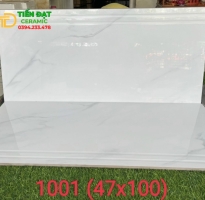 Gạch Ốp Tam Cấp 47x100 Trắng Vân TQ