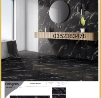 Gạch Ốp Trang Trí 60x120 Trắng Vân Đen 