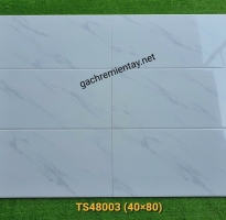Gạch Ốp Tường 40x80 Trắng Vân Mây TQ