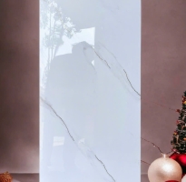 Gạch Ốp Tường 40x80 Trắng Vân Nhũ Vàng Trung Quốc