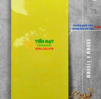 Gạch Ốp Tường Apodio 60x120 Vàng Trơn Bóng Kiếng 