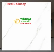 Gạch TQ Trắng Vân 80x80 Ốp Lát Cao Cấp Tại HCM Gạch Ốp Lát TQ 80x80 Trắng Vân Khắc Kim, 