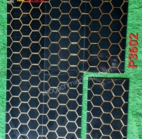 Gạch Trang Trí 30x60 Hình Lục Giác Đen 