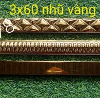 Gạch Trang Trí 3x60 Nhũ Vàng Mẫu Mới Nhất