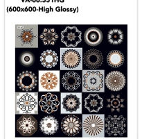 Gạch Trang Trí 60x60 Ấn Độ Bóng Kiếng