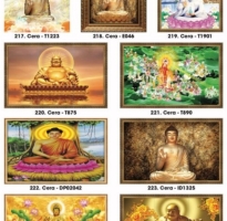 Gạch tranh 3D hình phật ốp tường