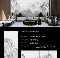 Gạch Tranh Khổ Lớn TQ 120x240 Thủy Mộc Thanh Hoa Cao Cấp