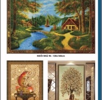 Gạch tranh nhũ vàng cao cấp