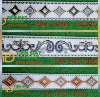 Gạch Viền Khắc Kim Trung Quốc 10x60