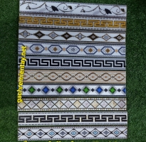 Gạch Viền Trang Trí 7x60 Nhũ Vàng Mẫu Mới