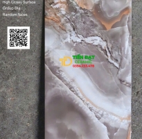 Kho Gạch Ốp Lát  60x120 Bóng Kiếng Vân Trắng Xám Giả Đá