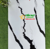 Kho Gạch Tasa Bóng Kiếng 80x120 Trắng Vân Đen Tại Q7